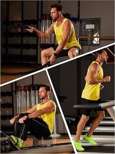 Débardeur musculaire décontracté pour hommes Gilet d'entraînement sans manches durable pour la musculation Définition musculaire Méthode de tissage tricoté - Product Image 4