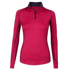 Vêtement de base à manches longues en coton et polyester pour femmes, chemise d'équitation pour compétition équestre, service OEM - Product Image 4