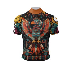 Trendy Flexwear MMA Rashguard Unisex Full Sleeve Quick Dry Breathable 220g Heat-Transfer Printed Front Logo Athletic - Product Image 5