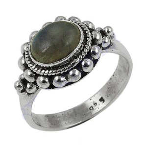 Anillo de Plata de Ley 925 con Piedras Preciosas para Mujer, Turquesa y Circonita, Engaste de Bisel, Chapado en Rodio, Joyería de Plata para Bodas - Product Image 2