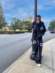 ชุดวอร์มสำหรับผู้ชายชุดวอร์มใส่สบายสีพื้น - Product Image 4