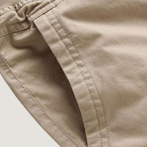 Pantalones Cortos Casuales para Hombre, Cómodos, de Mezcla de Algodón, Ecológicos, de Secado Rápido, Transpirables, con Diseño Sólido, Corte Relajado para Días Cálidos - Product Image 4