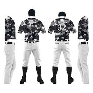 Ensemble d'uniformes de baseball par sublimation maillot et pantalon personnalisé nom de l'équipe numéro logo en vrac vente en gros prêt - Product Image 3