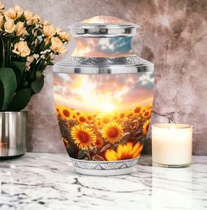 Urna Funeraria Sunflower Twilight para Adultos, Hombres y Mujeres, 10 Pulgadas - Product Image 2