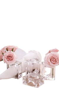 Design élégant Porte-serviettes en métal Réglage de la table Anneau de salle à manger Porte-papier lucite de luxe Anneau de serviette en métal coloré au meilleur prix - Product Image 6