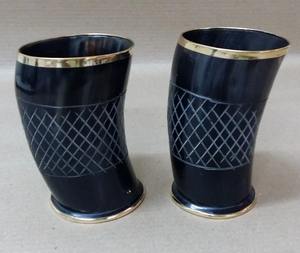 H.M.A Artesanía Taza de cuerno vikingo única para Ale Mead y cerveza Perfecta para cosplay y regalos - Product Image 4