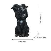 Decoración Artesanal de Resina de Gato Bruja Negro para Halloween, Adornos Festivos con Diseño Transfronterizo