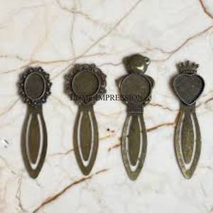 Conjunto de diseño de plumas fundidas de aluminio chapado en oro de alta calidad de aspecto atractivo de 3 marcas de libro de la India a precio competitivo - Product Image 4