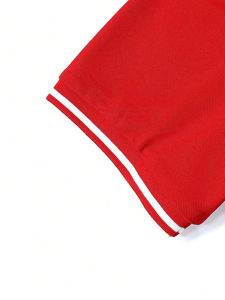 Polo en coton et polyester respirant avec logo brodé personnalisé pour hommes OEM T-shirts de sport décontractés pour hommes - Product Image 6