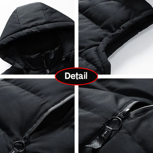 Nouvel arrivage de veste sans manches pour hommes manteaux bouffants personnalisés veste en duvet de couleur unie gilet d'hiver vêtements d'extérieur coupe-vent vêtements - Product Image 6
