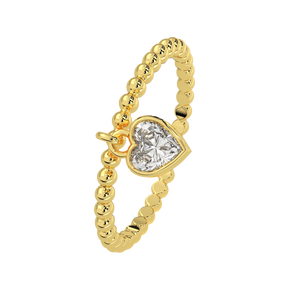 Joyería Vintage Calista, anillos de lujo chapados en plata con corte brillante, diamante, perla, oro-corazón, piedra CZ, joyería fina, regalo para mujer - Product Image 2