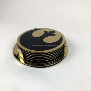 Ensemble de 6 sous-verres ronds élégants en marbre pur pour la maison, le bureau et la maison. - Product Image 6