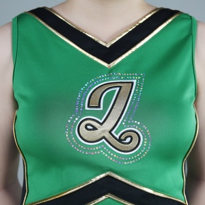 Tenues de pom-pom girl pour femmes fabriquées en usine avec logo personnalisé, ajustement confortable, 100% polyester, qualité fiable - Product Image 6