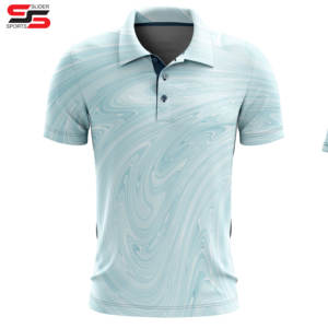Impression par sublimation de teinture personnalisée séchage rapide pour hommes pour polo 100% polyester spandex coupe régulière anti-rides solide t-shirt polo - Product Image 1
