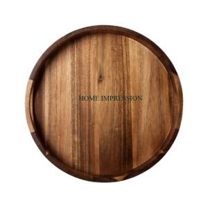 Platos grandes rectangulares de cocina de lujo modernos, modelo de bandeja de madera, plato para servir con mango de agujero, suministro de bandeja de madera de alta calidad - Product Image 2