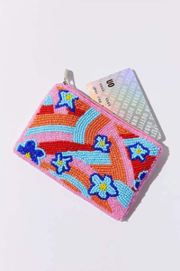 Monedero bordado para mujer, bolsa Bohemia hecha a mano, logotipo, cuentas de semillas, Mini cremallera, monedero bordado de corazón - Product Image 4