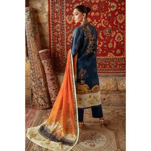 Ensemble de 3 pièces non cousues pour femmes, imprimé, en tissu lawn, collection SD-52015 - Product Image 2