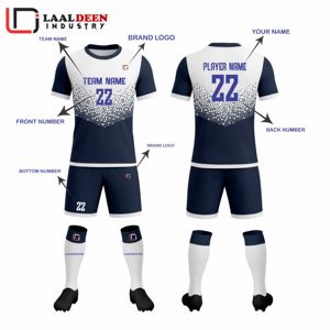 ชุดฟุตบอลแบบสั่งทำพิเศษ ชุดยูนิฟอร์มฟุตบอลแบบซับลิเมชั่น เสื้อฟุตบอลแบบยูนิเซ็กซ์ ชุดฟุตบอลสำหรับสโมสร - Product Image 1