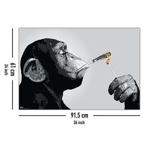 Steez <b>Poster</b> Monkey Joint Time Design Durable Paper Material for Wall Decor - Product Image 5