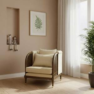 Sofá de Dos Plazas con Estructura de Madera de Lujo, 75x72x79cm, Tela Estampada GSD68069, para Apartamento, Vestíbulo, Bodas, Sala de Estar, Eventos - Product Image 2