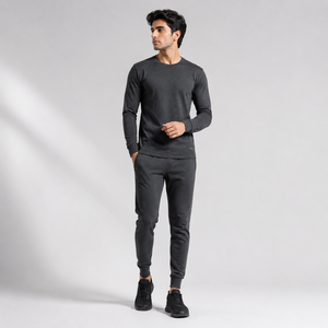 Herren Premium Baumwoll-Thermo-Unterwäsche - Atmungsaktive Gestrickte Basisschicht für Wintersport, Auch in Übergrößen Erhältlich - Product Image 2
