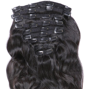 Top Qualité Prix de Gros Double Dessiné Cru Vierge Naturel Remy Clip en 100% Extensions de Cheveux Humains avec Cuticule - Product Image 1