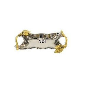 Plateau de service en métal massif de Style classique vente chaude fini doré sucré ou collations plateau de service vaisselle plateau décoratif - Product Image 6