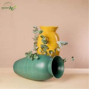 Jarrón de Mesa Art Deco Enrollado de Bambú Hecho a Mano y Personalizable - Decoración Ecológica y Duradera de Thanh Nam Arts JSC - Product Image 5