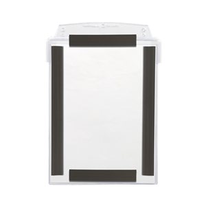 Taschina per documenti con copertura protettiva, magnetica, DIN A4 verticale, trasparente, 4 strisce magnetiche, 10 pz / confezi - Product Image 2