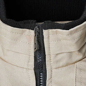 Chaqueta cortavientos de lona elegante de lujo personalizada para hombre, cuello levantado impermeable para ropa informal de invierno al aire libre - Product Image 5