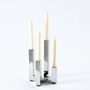 Versatile stainless steel <b>candle</b> holder suitable for taper <b>candles</b> <b>pillar</b> <b>candles</b> and votive <b>candles</b> in sophisticated settings - Product Image 4