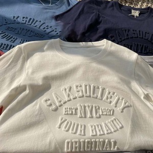 Camisetas de algodón 100% con diseño Original a la moda para hombre, camisetas formales clásicas de manga larga con cuello redondo cómodas en relieve personalizadas - Product Image 4