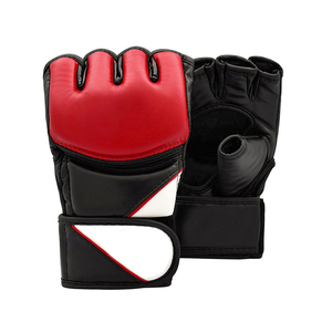 Gants de grappling d'entraînement et de compétition à demi-doigts, vente chaude, fabrication en usine, impression de votre propre logo, design de gants de boxe MMA - Product Image 4