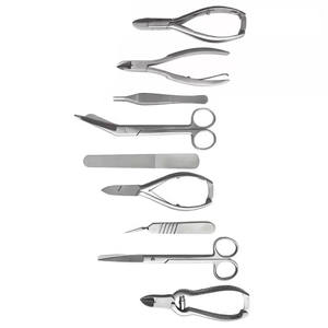 Premium Manual Surgical Toenail Removal Cuticle Pushers Nippers <b>Scissors</b> Stainless Steel Podiatry Chiropody Instrument Set 16Pcs - Product Image 6