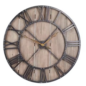 Horloge murale moderne et silencieuse avec cadre en fer, affichage d'aiguilles, couleur personnalisée pour le bureau et la décoration intérieure ou les mariages - Product Image 1