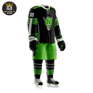 Uniforme de hockey sur glace en polyester 100% de conception la plus populaire pour adultes ensembles de taille plus - Product Image 3
