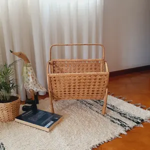 Handmade Vintage Magazine <b>Holder</b> <b>Racks</b> Best Home <b>Storage</b> Standing Type with Fashion Decor - Product Image 3