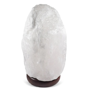 Lampes de sel naturel blanc neige de l'Himalaya 3 à 5Kg, 100% lampe de sel de l'Himalaya en cristal naturel du Pakistan, - Product Image 1