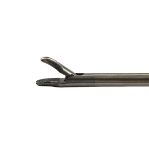 Porte-aiguille laparoscopique manuel professionnel en acier inoxydable argenté, forceps et ciseaux pour chirurgie générale, certifié CE, réutilisable - Product Image 4