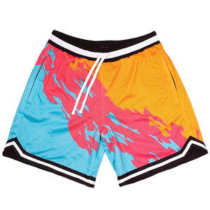 Shorts en maille 100 % polyester légers, respirants et à séchage rapide, conçus sur mesure pour la gym en été, vente en gros à bas prix, service OEM - Product Image 1
