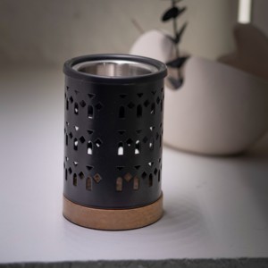 Quemadores de incienso decorativos de hierro, los más vendidos, con base redonda de madera, elegante diseño árabe cortado a láser para Ramadán - Product Image 6