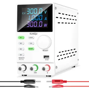 KUAIQU SPPS3001D Регулируемый регулятор питания постоянного тока, 300 В 1А, источник питания, цветной экран, зарядка аккумулятора