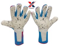 Guantes de Portero de Fútbol de Alta Calidad, Hechos de Cuero, Unisex, Diseño de Logotipo Personalizado Profesional, Impermeables, Dedos Completos