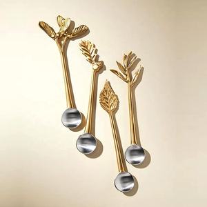 Juego de Cubiertos de acero inoxidable a precio de fábrica con mango de doble giro Juego de queso de cocina de lujo de oro rosa - Product Image 2