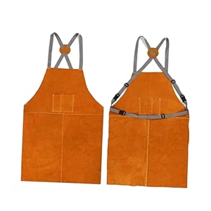Cowhide Split Leather Welding Apron <b>Fire</b> Resistant Welder Smock Premium Quality Heavy Duty Flame Retardant Eco-friendly - Product Image 1