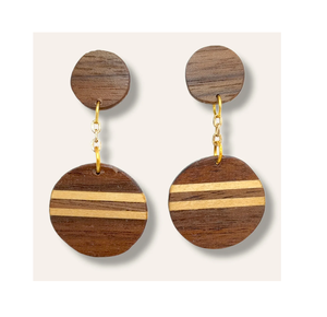 Calidad exclusiva Mejor diseño Pendiente de madera Redondo Dandle Diseñador Look Accesorio para el hogar Diseño hecho a mano - Product Image 1