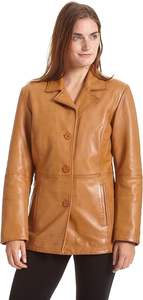Chaqueta clásica de cuero Nappa para mujer, chaqueta de motorista de cuero auténtico para mujer, chaqueta de cuero puro para mujer - Product Image 4