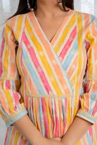 ชุดเสื้อผ้าคอตตอนแบบผูกเชือกสำหรับสตรีสไตล์เก๋และใส่สบายสำหรับฤดูร้อน - Product Image 2