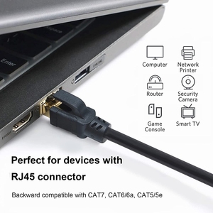 <span class=keywords><strong>Cable</strong></span> de Conexión CAT8 S/FTP RJ45 de 40 Gbps y 2000 MHz para Router, PC, <span class=keywords><strong>PS4</strong></span>, TV, Laptop, <span class=keywords><strong>Cable</strong></span> RJ45 Cat8 - Product Image 5