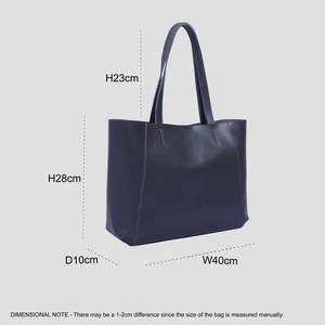 Sac de créateur en cuir véritable lisse bleu marine fait main de qualité supérieure, style vintage, fournisseur indien de premier plan - Product Image 5
